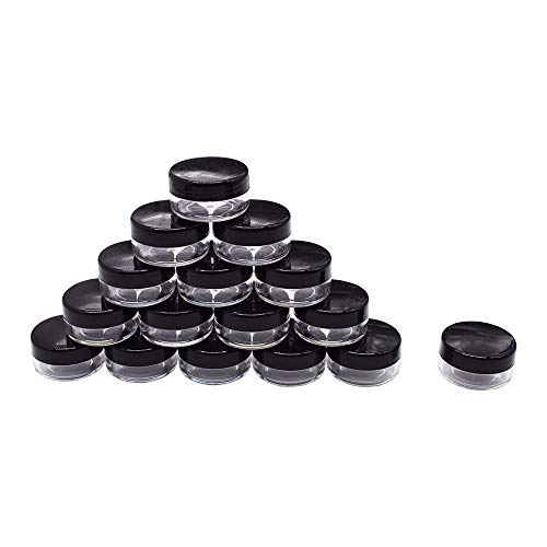 Healthcom Cosmetic Jar - Durable, Leak-Proof, Versatile for Samples & DIY - 10g, 50 Pack