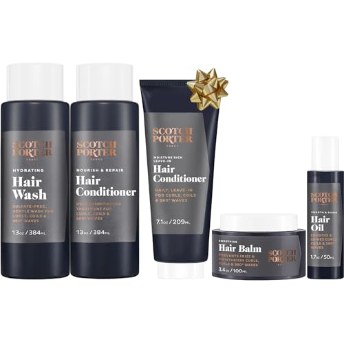 Scotch Porter Hair Care Set - Nourishing & Frizz-Reducing, Vegan Ingredients - 5 Products