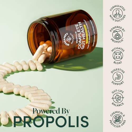 Beekeeper's Naturals Probiotic - Supports Digestive Balance, Reduces Bloating - 60 Vegan Capsules