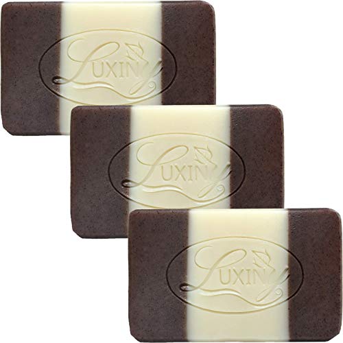 Luxiny Oatmeal Cinnamon Bar Soap - Moisturizing Vegan Formula for Dry Skin - 3 Pack