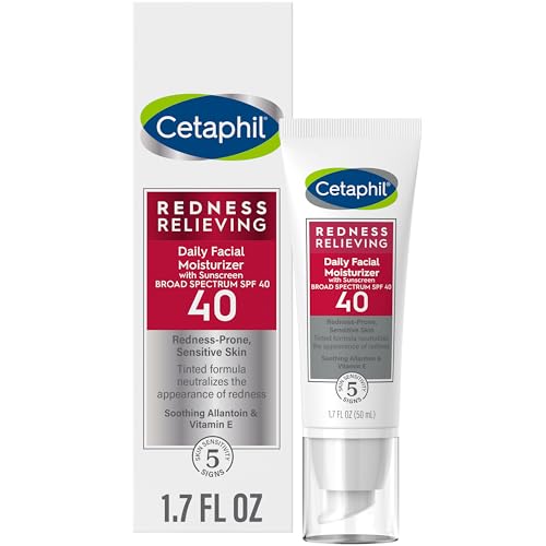 CETAPHIL Facial Moisturizer SPF 20 - Soothes Redness, Hydrates Skin, Neutral Tint - 1.7 fl oz