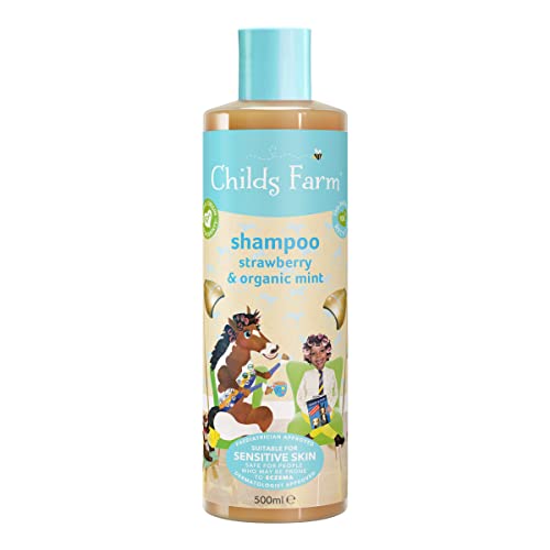 Childs Farm Kids Shampoo & Body Wash - Nourishes Dry Skin, Vegan, Strawberry & Mint - 16.9 fl oz