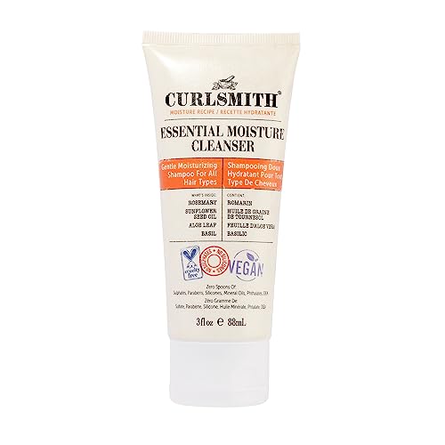 CURLSMITH Essential Moisture Cleanser - Nourishing Shampoo for Curly Hair, Vegan - 88ml