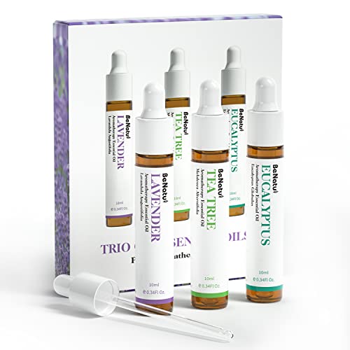 Benatu Essential Oil Set - Natural Relaxation, Skin Care & Aromatherapy - 3 x 10ml