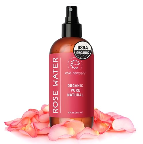 Eve Hansen Rose Water Face Mist - Hydrating Toner & Soothing Spray for Skin Relief - 8oz