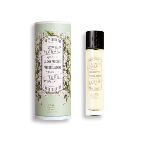 Panier des Sens Jasmine Eau de Toilette - Floral Perfume, 95% Natural Ingredients - 1.7 Floz