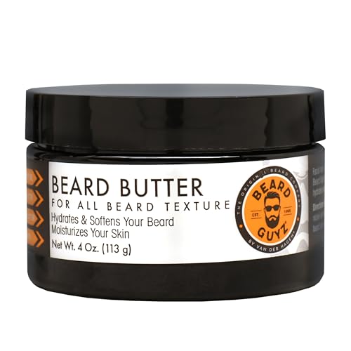 Beard Guyz Beard Butter - Softens Dry Beards, Relieves Itchiness - 4 oz of Nourishing Formula