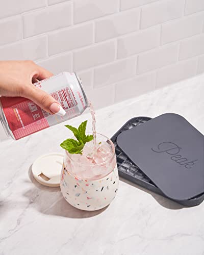 W&P Pebble Ice Tray - Quick-Chilling Mini Cubes, BPA-Free Silicone, Dishwasher Safe - 7x5x0.5