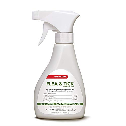 Nature-Cide Pet Flea & Tick Spray - All-Natural, Kills on Contact, Safe for Pets & Kids - 8oz