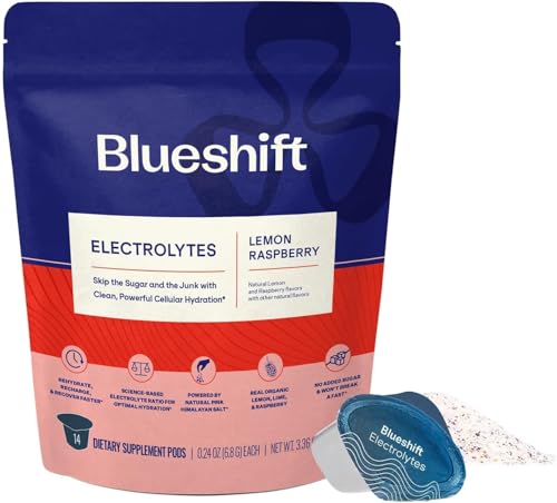 Blueshift Real Food Electrolytes - Award-Winning Hydration with Organic Fruits - 10 Packets