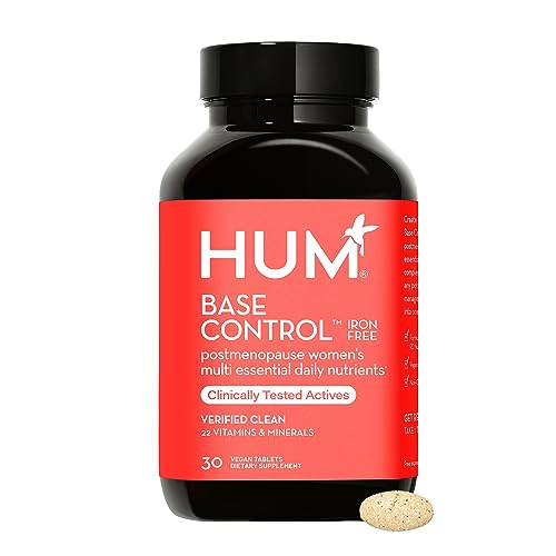 HUM Base Control Multivitamin - Supports Postmenopausal Health, 22 Nutrients, Non-GMO - 30 Count