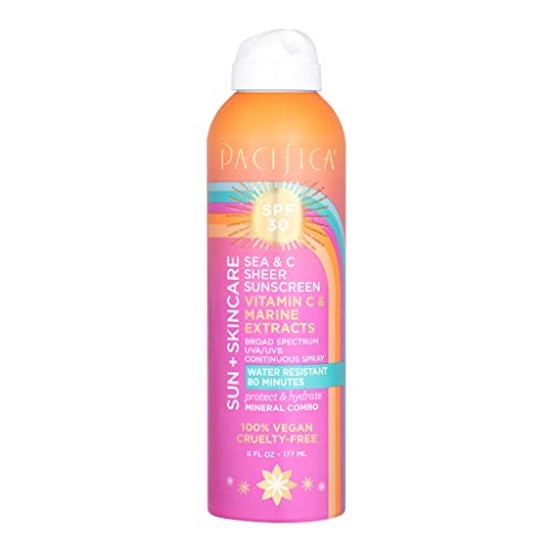 Pacifica Beauty Sunscreen - Broad Spectrum SPF 30, Hydrating Formula, Water Resistant - 3oz