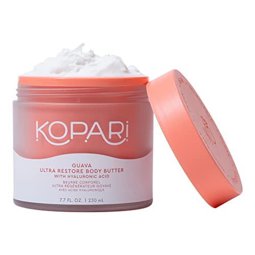 Kopari Guava Body Butter - Deep Hydration with Hyaluronic Acid & Antioxidants - 7.7oz