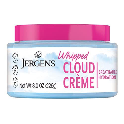 Jergens Whipped Moisturizing Cream - 24-Hour Hydration, Non-Greasy, Paraben & Dye Free - 8oz