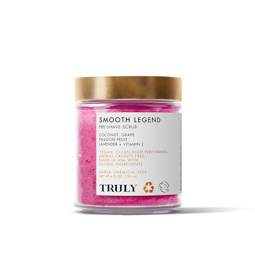 Truly Beauty Body Scrub - Ingrown Hair Treatment, Hydrating Exfoliant - 4 OZ