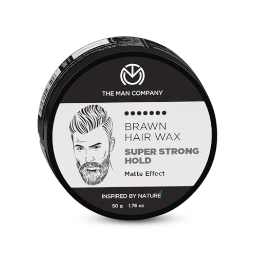 The Man Company Hair Wax - Extra Strong Hold, Matte Finish, Almond & Argan Oils - 1.7oz