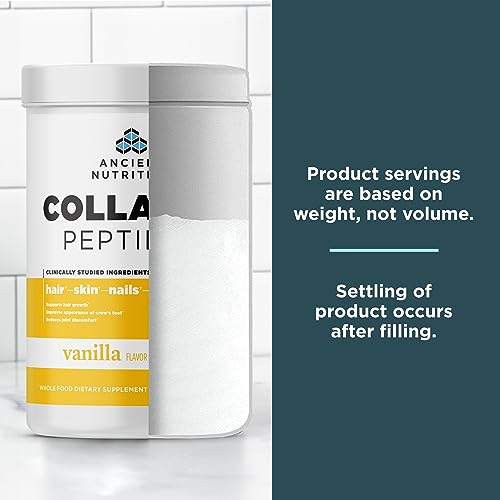 Ancient Nutrition Collagen Protein Powder - Supports Skin, Joints, Gut Health, Vanilla - 12 Servings