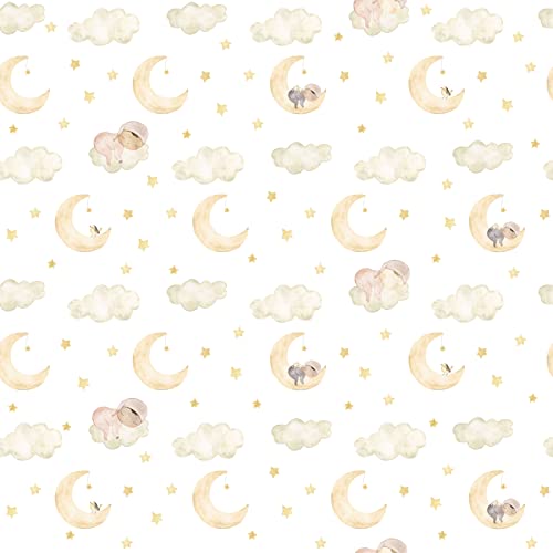 Waterleaf Paper Co. Gift Wrap - 100% Dissolvable, Plant-Based, Floral Design - 6 Sq Ft