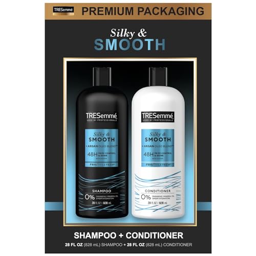 TRESemmé Shampoo & Conditioner Set - Frizz Control, Nourishing Argan Blend - 28 Fl Oz (2 Piece)