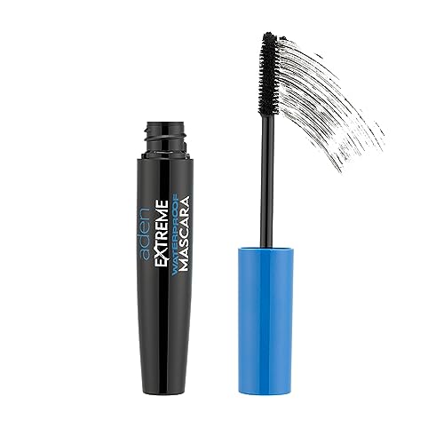 aden Vegan Mascara - Extreme Waterproof, Non-Flaking, Volume & Length for Stunning Lashes - 10ml