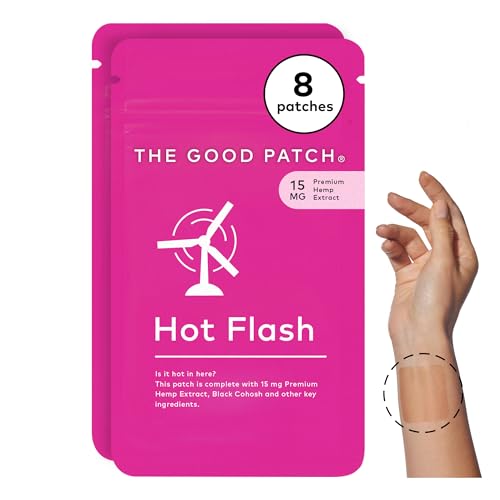 The Good Patch Menopause Patches - Hot Flash Relief, Plant-Powered, 8 Patches