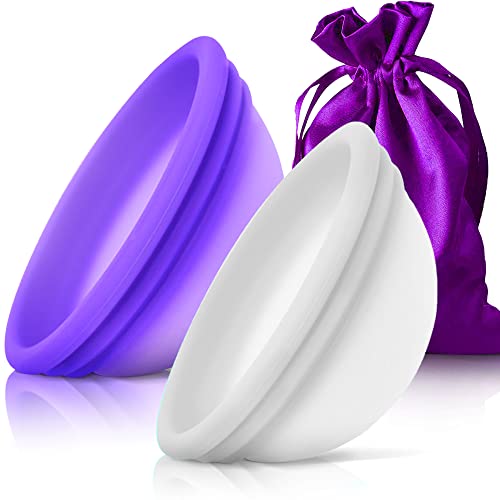 CareCup Menstrual Disc Set - 12-Hour Leak-Proof, Medical-Grade Silicone, 2 Small Discs