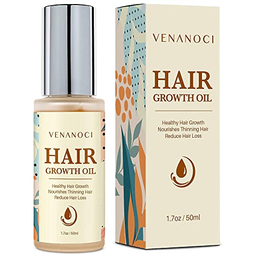 Venanoci Hair Growth Serum - Promotes Thicker, Fuller Hair with Biotin & Rosemary Oil - 2oz