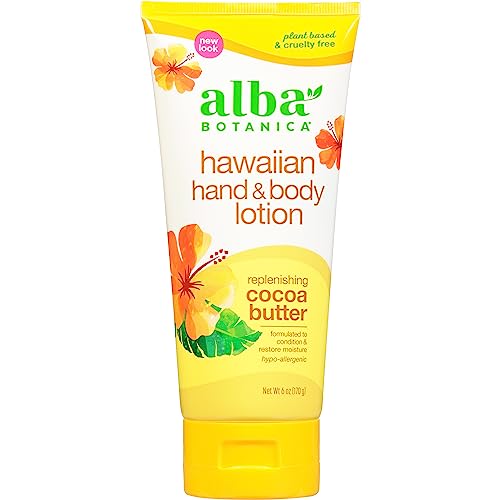 Alba Botanica Body Lotion - Nourishing Cocoa & Shea Butter, Cruelty-Free, 6oz