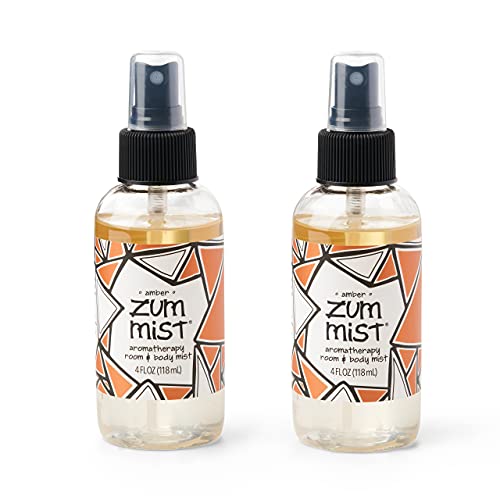 Indigo Wild Zum Mist Body Spray - Amber Aroma, Cruelty-Free Ingredients - 4 fl oz (2 Pack)