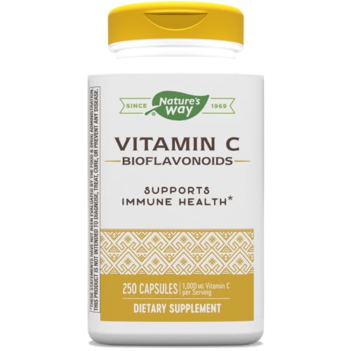 Nature's Way Vitamin C - Immune Support & Antioxidant Protection, Gluten-Free - 250 Capsules