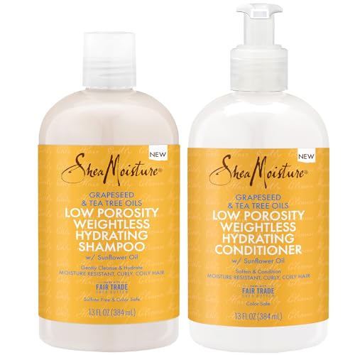 Shea Moisture Shampoo & Conditioner Set - Moisturizes, Revitalizes, Paraben-Free - 13 Fl Oz Each