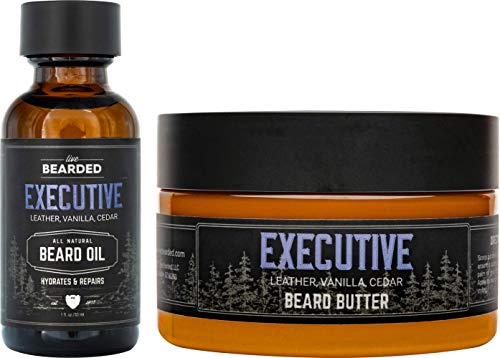 Live Bearded Beard Oil & Butter Grooming Kit - Nourishing All-Natural Ingredients - 3.4oz