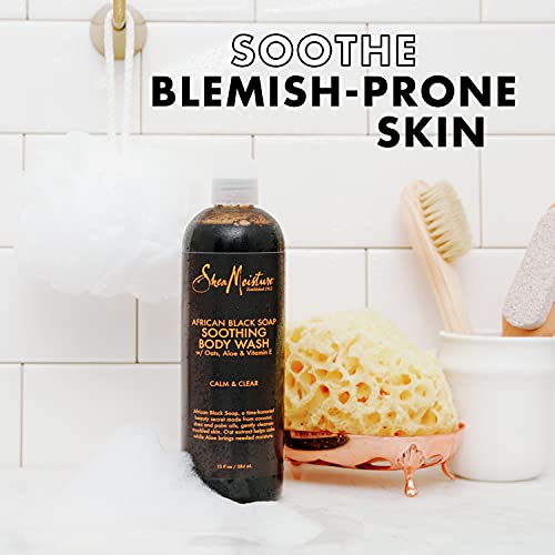 SheaMoisture Body Wash - Gently Cleanses Blemish-Prone Skin, Paraben Free - 13 Fl Oz