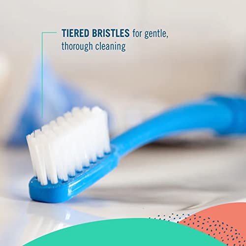 Preserve Adult Toothbrush - Gentle Cleaning, 100% Recycled Plastic, 3 Count - Soft Bristles