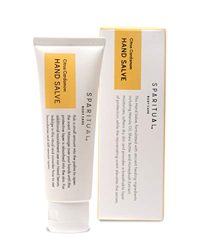 SpaRitual Citrus Cardamom Hand Cream - Hydrating Marula Oil & Shea Butter, Gluten Free - 1.5 Fl Oz