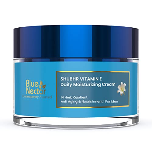 Blue Nectar Men's Face Moisturizer - Anti-Aging Hydration with Vitamins E & C - 1.7oz