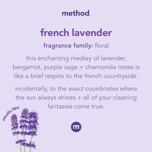 Method All-Purpose Cleaner - Plant-Based Formula, Biodegradable, French Lavender - 8 Pack, 28oz