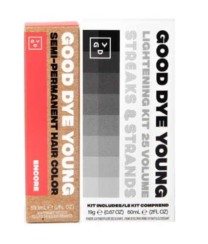 Good Dye Young Semi-Permanent Hair Dye - Vibrant Periwinkle, Nourishing Ingredients - 2 oz