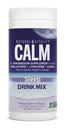 Natural Vitality Relaxation Bundle - Promotes Calm Sleep, Vegan & Non-GMO - Mixed Berry, 6oz