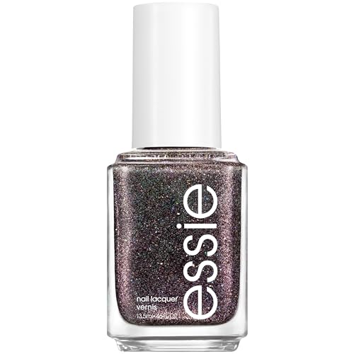 essie Nail Polish - Vegan, Glossy Blackened Maroon with Shimmer, Easy Application - 0.46 fl oz