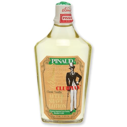 Clubman Pinaud Classic Vanilla After Shave Lotion - Soothes Skin, Long-Lasting Aroma - 6 Fl Oz