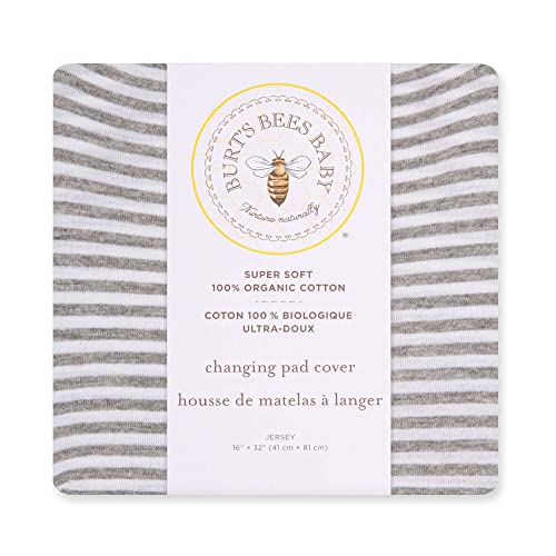 Burt's Bees Baby Gift Set - 100% Organic Cotton Essentials for Baby, Includes Crib Sheet & Pad Cover