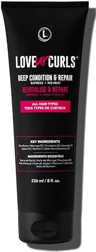 Love Ur Curls Deep Hair Treatment - Hydrates, Reduces Frizz, Vegan - 8oz Ultra-Rich Formula