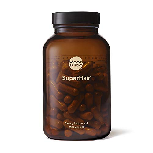 Moon Juice SuperHair Hair Growth Supplement - Thicker, Stronger Hair, Vegan, 120 Capsules