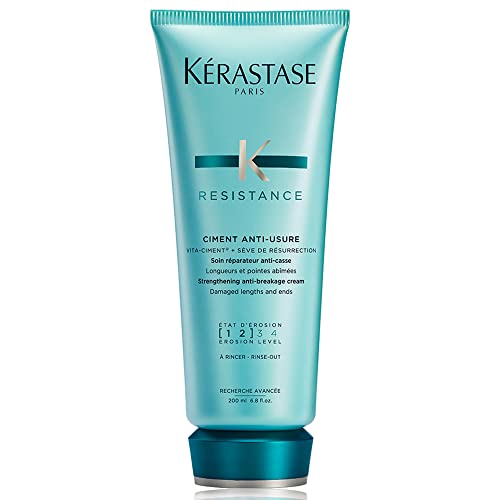 Kerastase Resistance Ciment Conditioner - Repairs Damaged Hair, Pro-Keratine Complex - 6.8 Fl Oz