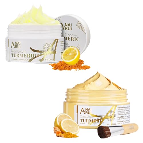 ANAI RUI Facial Moisturizer - Radiant Glow, Anti-Aging Turmeric & Vitamin C - 50ml