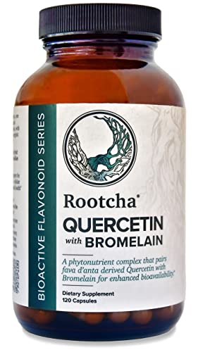 Rootcha Quercetin with Bromelain - Supports Immune, Gut & Cardiometabolic Health - 120 Capsules