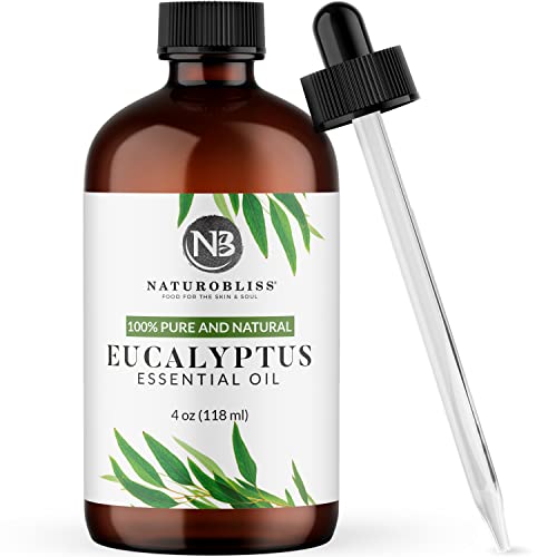 NaturoBliss Eucalyptus Essential Oil - Clarity, Relaxation, Premium Quality - 4oz