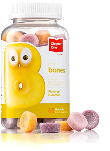 Chapter Calcium with Vitamin D3 Gummies - Supports Bone Health, Kosher, 60 Chewable Gummies