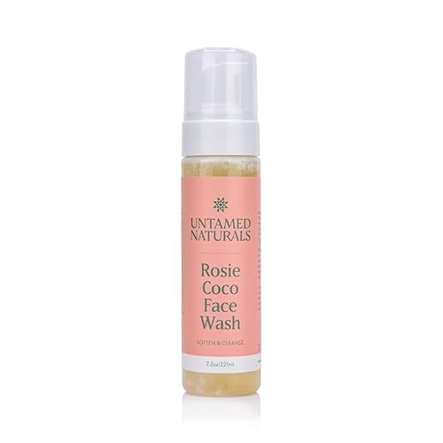 Untamed Naturals Rosie Coco Face Wash - Hydrating Coconut Milk Cleanser, Vegan - 7.1oz